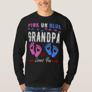 Camiseta Vovô Rosa Ou Azul Te Ama De Gênero 2