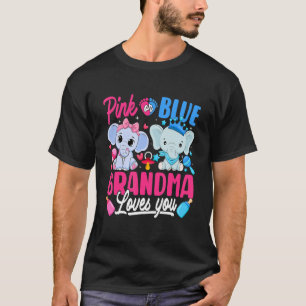 Camiseta Vovó Rosa Ou Azul Te Ama Eleph Reveal