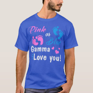 Camiseta Vovó Rosa Ou Azul Te Ama Festa De Revelação De Gên