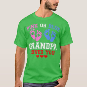 Camiseta Vovô Rosa Ou Azul Te Ama Sexo Reveal Premi