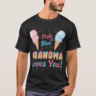 Camiseta Vovó Rosa Ou Azul Te Ama Sorvete Sexo
