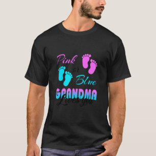 Camiseta Vovó Rosa Ou Azul Te Ama Tee Baseball