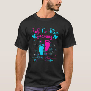 Camiseta Vovô Rosa Ou Azul Te Ama Um Gênero Bonito Revelaçã