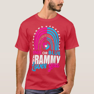 Camiseta Vovó Rosa ou Azul Vovô Te Ama Revea