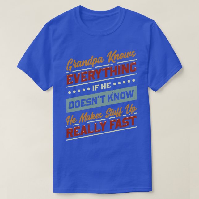 Camiseta Vovô Sabe Tudo (Frente do Design)