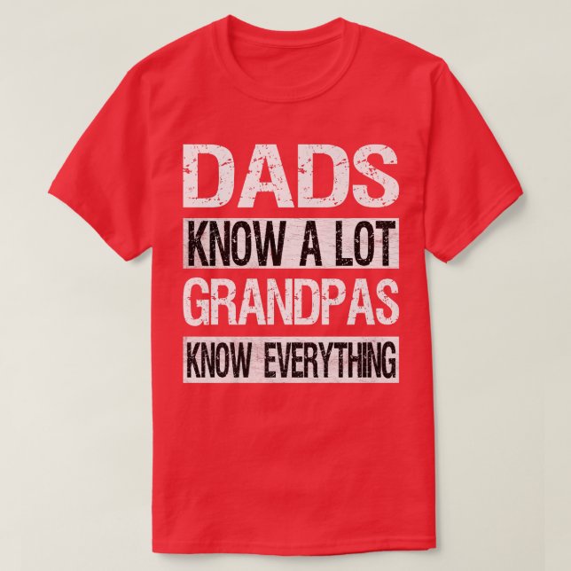 Camiseta Vovô Sabe Tudo O Que Pai Engraçado Pais Da (Frente do Design)
