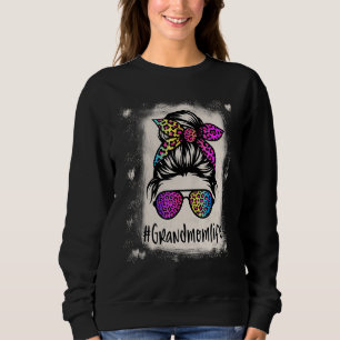 Camiseta Vovó Sangrenta Mensagem Bun Rainbow Leopard M