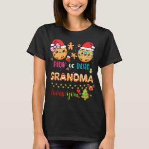 Camiseta Vovó Sexo de Bebê Revela Pão de Natal B
