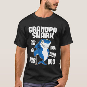 Camiseta Vovô Shark Doo Doo Doo Matching Family Tee