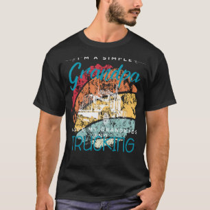 Camiseta Vovô Simples Diversão de Caminhão - Teto Jogável p