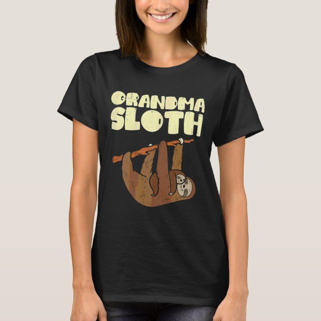 Camiseta Vovó Sloth Funny Dia de as mães Nana (Frente)