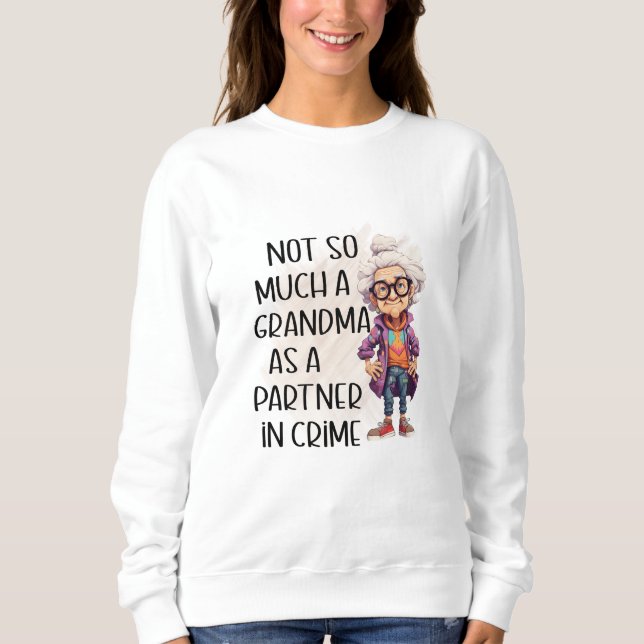 Camiseta Vovó Sócio Do Crime (Frente)