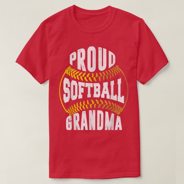 Camiseta Vovó Softball Orgulhosa  (Frente do Design)