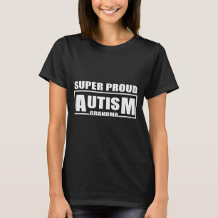 Camiseta vovó super orgulhosa do autismo