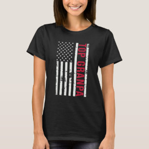Camiseta Vovô Superior Usa Sinalizador Legal dos anos 80 Av