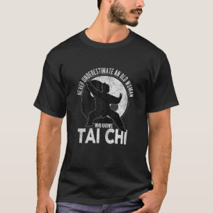 Camiseta Vovó Tai Chi Yin Yang Artes Marciais Taiji Retro