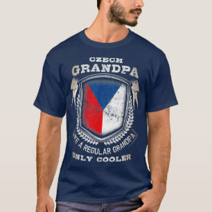 Camiseta Vovô Tcheco Como Um Vovô Regular Apenas