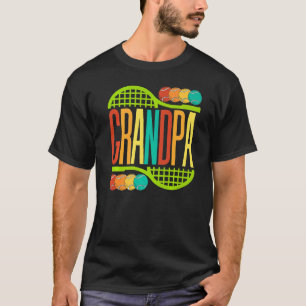 Camiseta Vovô Tênis Racket Balls Men Esporte Gran