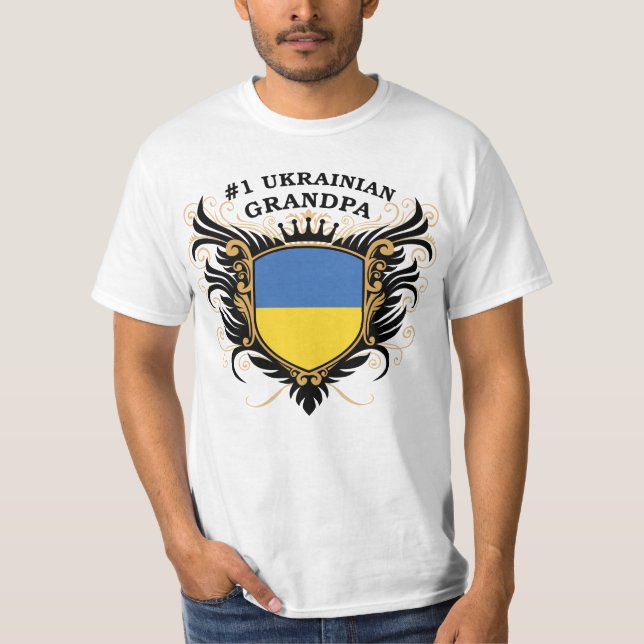 Camiseta Vovô ucraniano do número um (Frente)