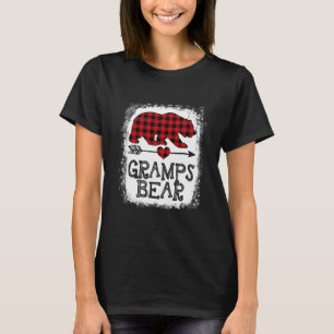 Camiseta Vovô Ursa Natal Pajama Xadrez Vermelha Fama Buffal
