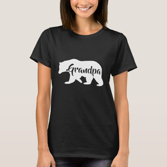 Camiseta Vovô Urso Fantástico Acampando Vovô Tee (Frente)
