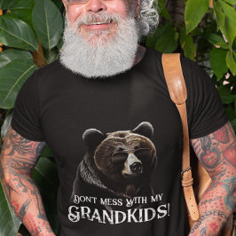 Camiseta Vovô Urso "Não se meta com meus Netos"