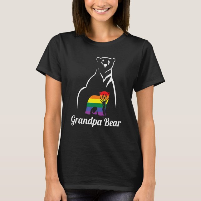 Camiseta Vovô Urso Orgulho gay Lgbtq (Frente)