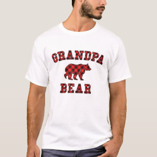 Camiseta Vovó Urso Vermelho Buffalo Xadrez Correspondente F