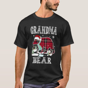 Camiseta Vovó Urso Vermelho Xadrez Búfalo Correspondente Xm