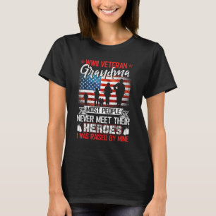 Camiseta Vovó Veterana Wwii A Maioria Das Pessoas Nunca Enc