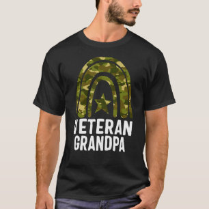 Camiseta Vovô Veterano Dia dos Veteranos Legal Camo Patch
