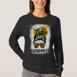 Camiseta Vovó Viva Cabelo Mensageiro Torneiro Girassol Mãe