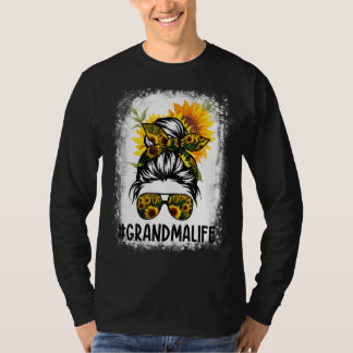 Camiseta Vovó Viva Cabelo Mensageiro Torneiro Girassol Mãe