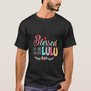 Camiseta Vovó Vovó Abençoada Por Ser Chamada Lulu Colo