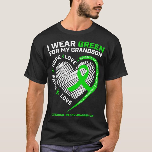 Camiseta Vovó Vovô Dão ao Vovô Verde Cerebral (Frente)