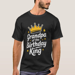 Camiseta Vovô Vovô Do Rei Do Aniversário