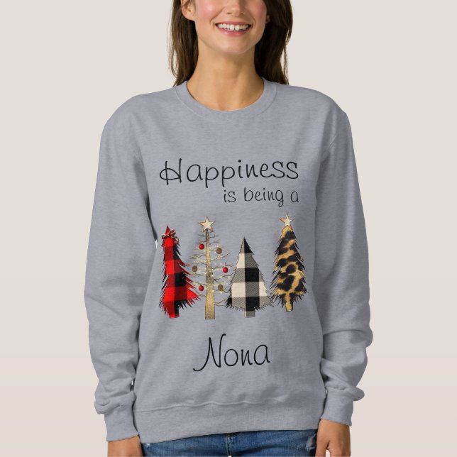 Camiseta Vovó/Vovó/Nona/Camiseta de Natal Mimi (Frente)
