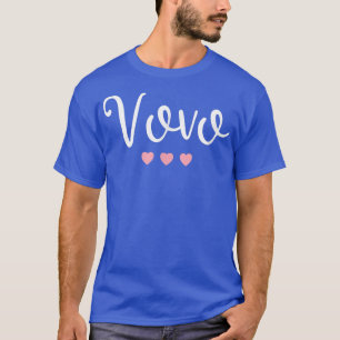 Camiseta Vovo Vovó portuguesa Avó Cute Pink Heat