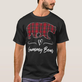 Camiseta Vovó Vovô Red Tartan Xadrez Diversão Cardíaca Vovô
