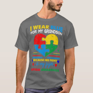 Camiseta Vovó Vovô, Visto Para O Meu Avô Autismo Awar