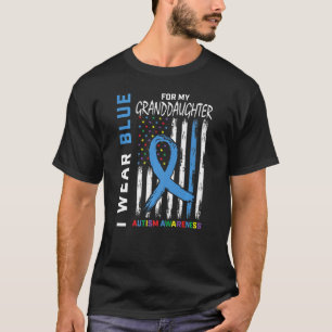 Camiseta Vovó Vovô Vovô Blue Avô Autism Awarenes
