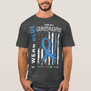 Camiseta Vovó Vovô Vovô Blue Avô Autism Awarenes