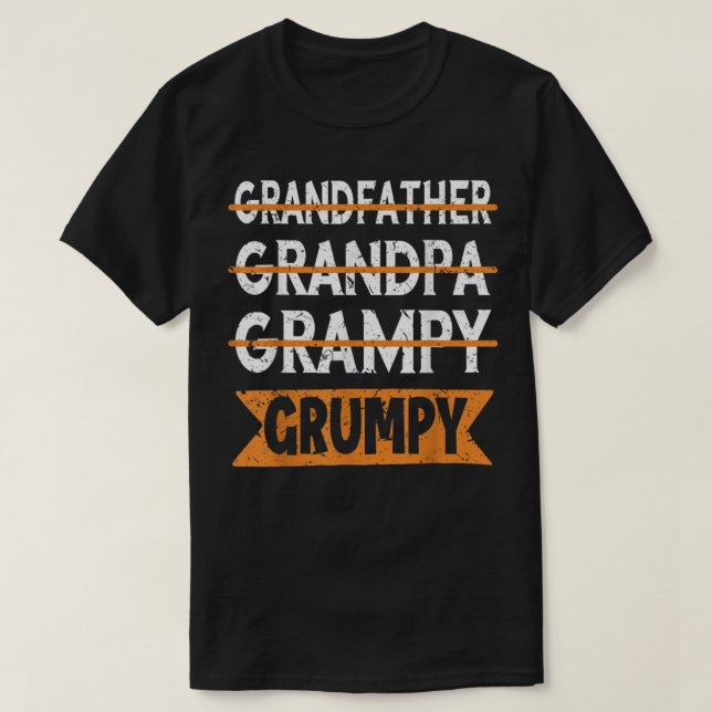 Camiseta Vovô Vovô Vovô Vovô Gramppy Velho Velho Velho Grum (Frente do Design)