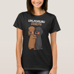 Camiseta Vovó Weenie Mãe Cachshund Mulheres
