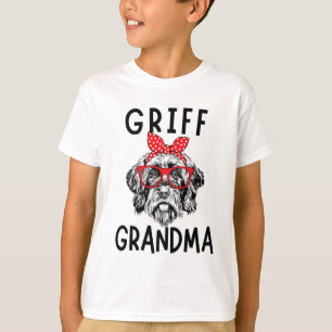 Camiseta Vovó Wirehaired Apontando Griffon Nana Madre
