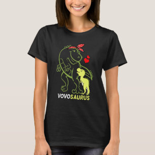 Camiseta Vovosaurus Vovo Tyrannosaurus Dinossaur Mãe Bebê