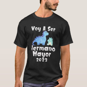 Camiseta Voy A Ser Hermano Mayor 2023 Anuncio De Embarazo D
