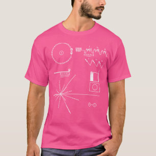 Camiseta Voyager 1 Ouro Registro de Mensagens Ciências T Ca