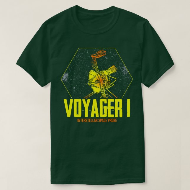 Camiseta Voyager 1 Sonda Espacial Interestelar 11 (Frente do Design)