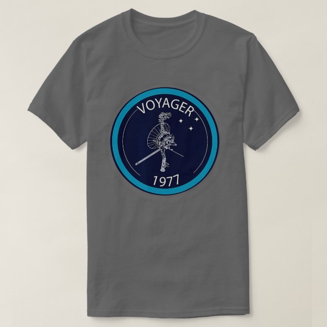 Camiseta Voyager Satellite Probe 1977 Space (Frente do Design)